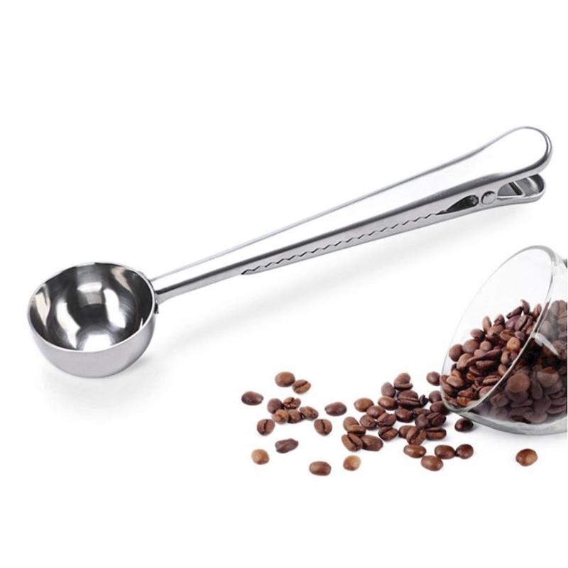 커피 봉지 클립 스테인리스 커피 숟가락 클립을 가진 아마존 뜨거운 판매 커피 숟가락